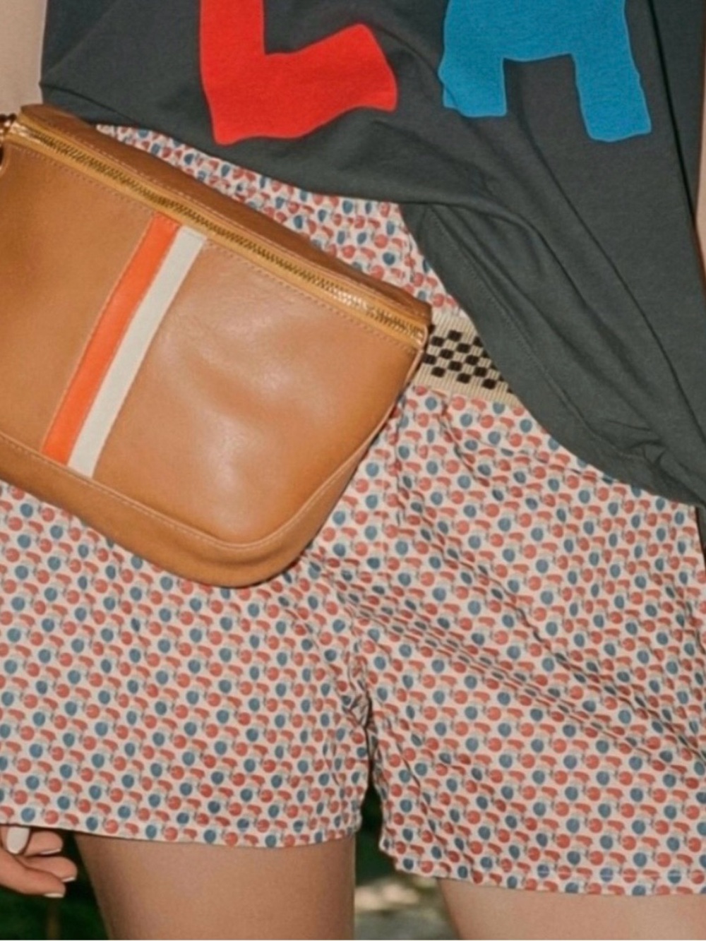Clare V. x MOTHER Fanny Pack in Breton Stripe - Picture 3 of 8